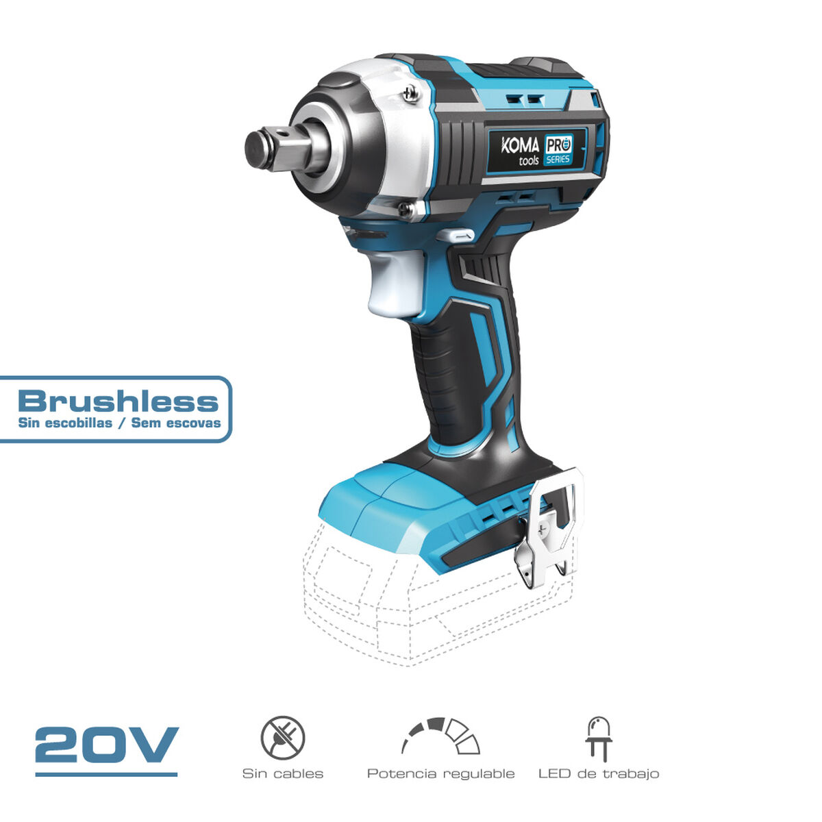 Llave de impacto Koma Tools